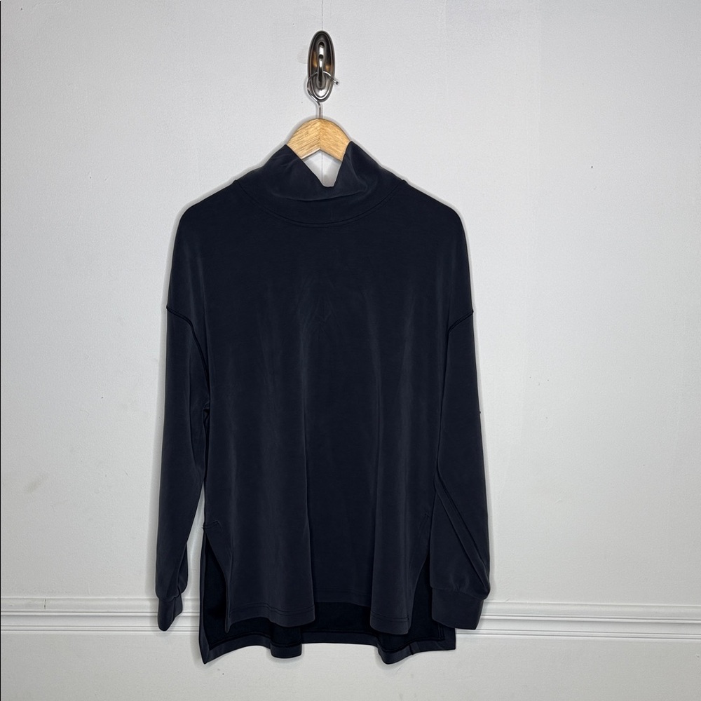 Lululemon Softstream Funnel Neck Long Pullover. Black. XL.